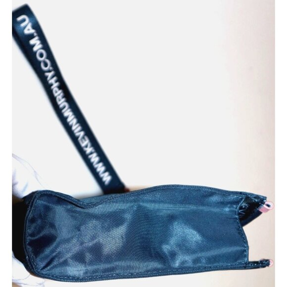 Kevin Murphy Travel Voyage Pouch Navy Pink Cosmetic Wristlet Modern Minimalist - Picture 3 of 5